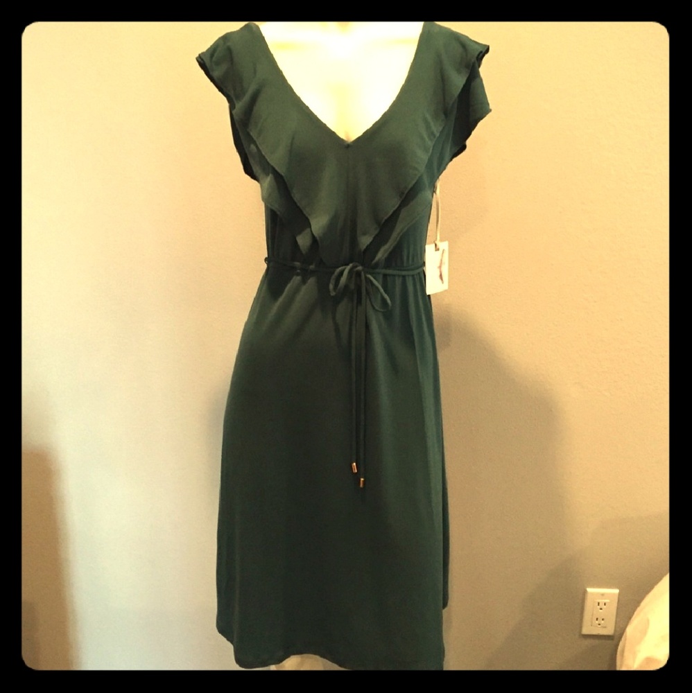 Jessica Simpson Flutter Sleeve Maternity Dress